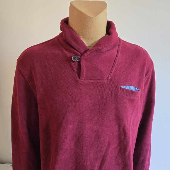 Tommy Hilfiger Raspberry Red Collar Sweater - Picture 1 of 13